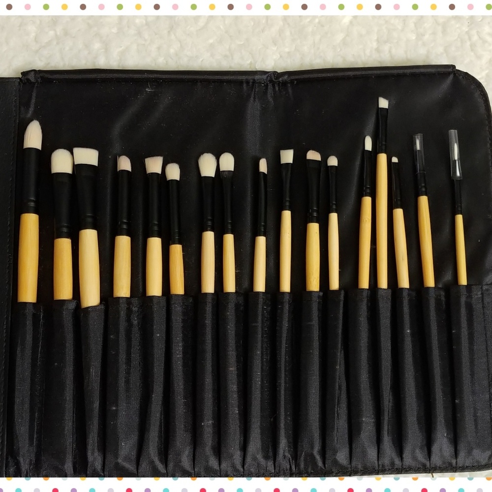 Coastal Scents Eye Brush Set, bamboo handles